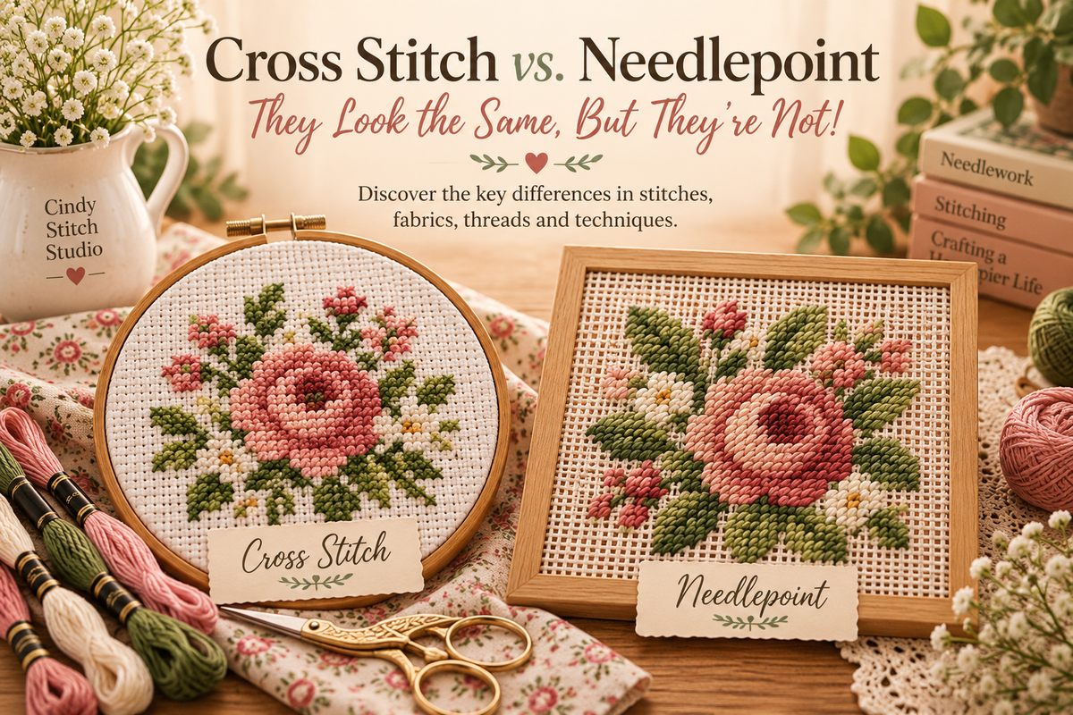 Cross Stitch vs. Needlepoint: They Look the Same, But They're Not!