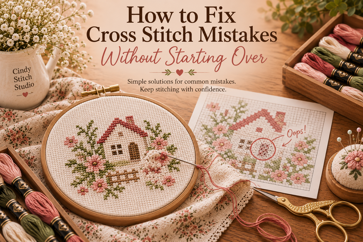 How to Fix Cross Stitch Mistakes Without Starting Over