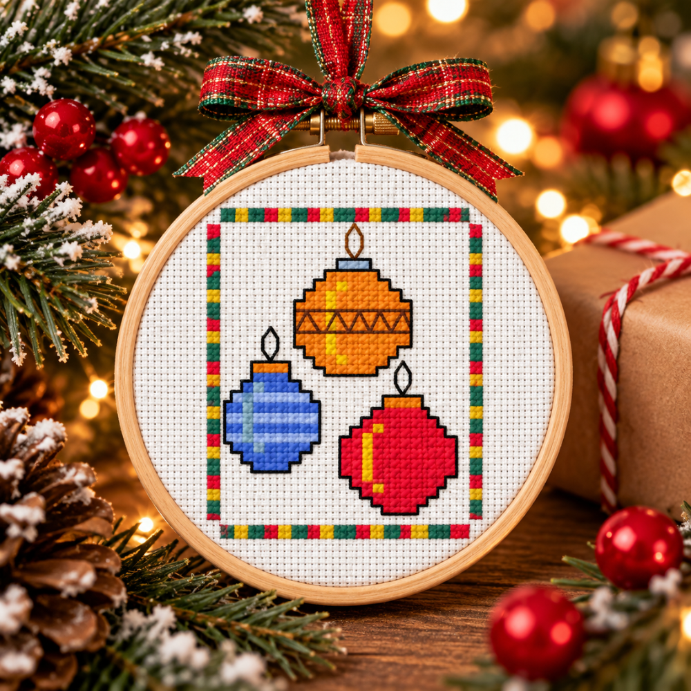 Christmas Minis – 10 Cross Stitch Patterns for Ornaments, Gift Tags & Holiday Décor