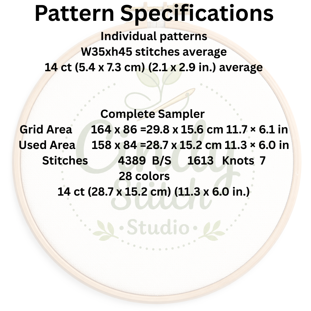 Christmas Minis – 10 Cross Stitch Patterns for Ornaments, Gift Tags & Holiday Décor