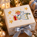 Christmas Gift Angel Cross Stitch Pattern
