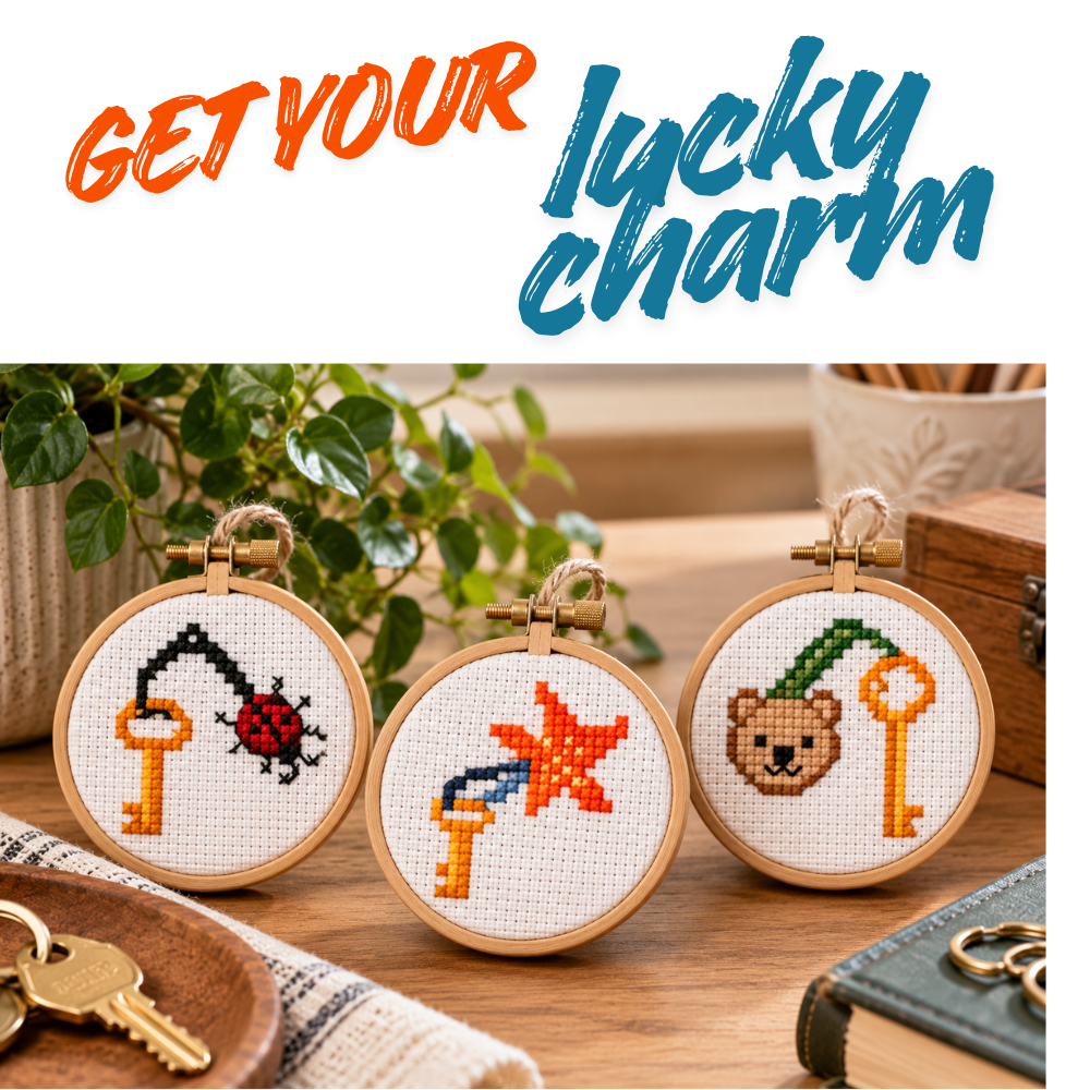 9 Vintage Keys – Mini Cross Stitch Pattern Collection