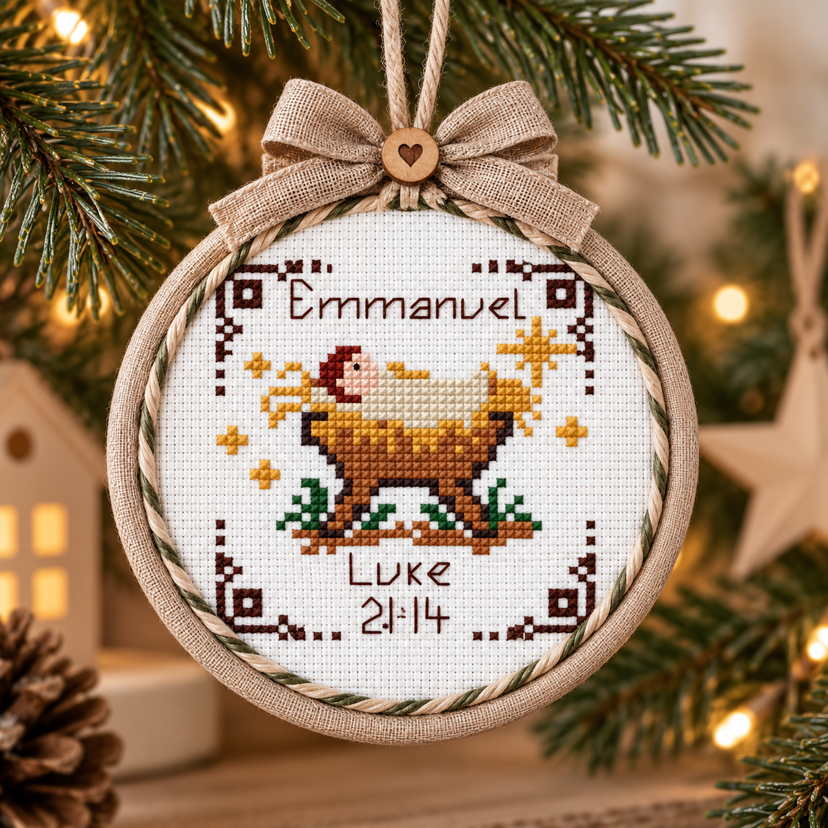 Stitch Through Advent 2026 – 26 Mini Cross Stitch Patterns & Devotional