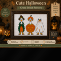 Halloween Ducks Mini Cross Stitch Pattern Set