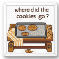 Bunny Cookies Cross Stitch Pattern PDF finished cross stitch design