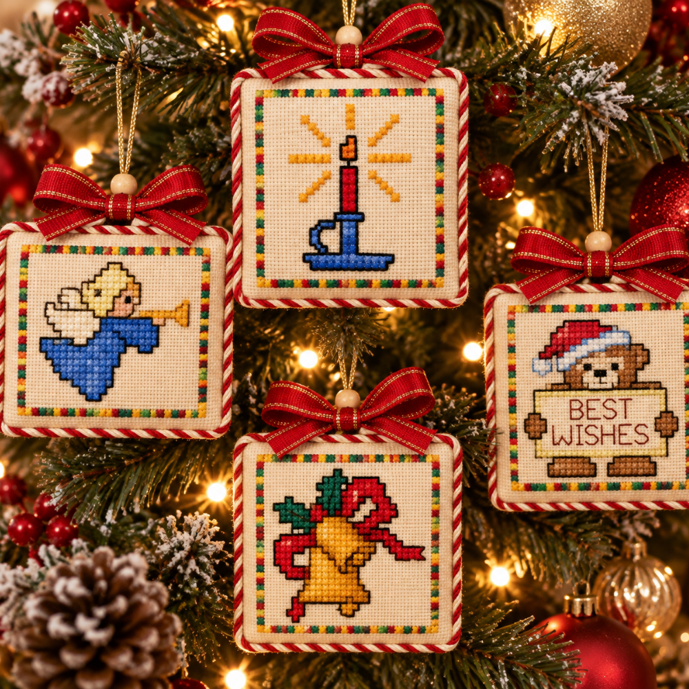 Christmas Minis – 10 Cross Stitch Patterns for Ornaments, Gift Tags & Holiday Décor