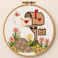 Woodland Mailbox Cross Stitch Pattern PDF finished cross stitch design