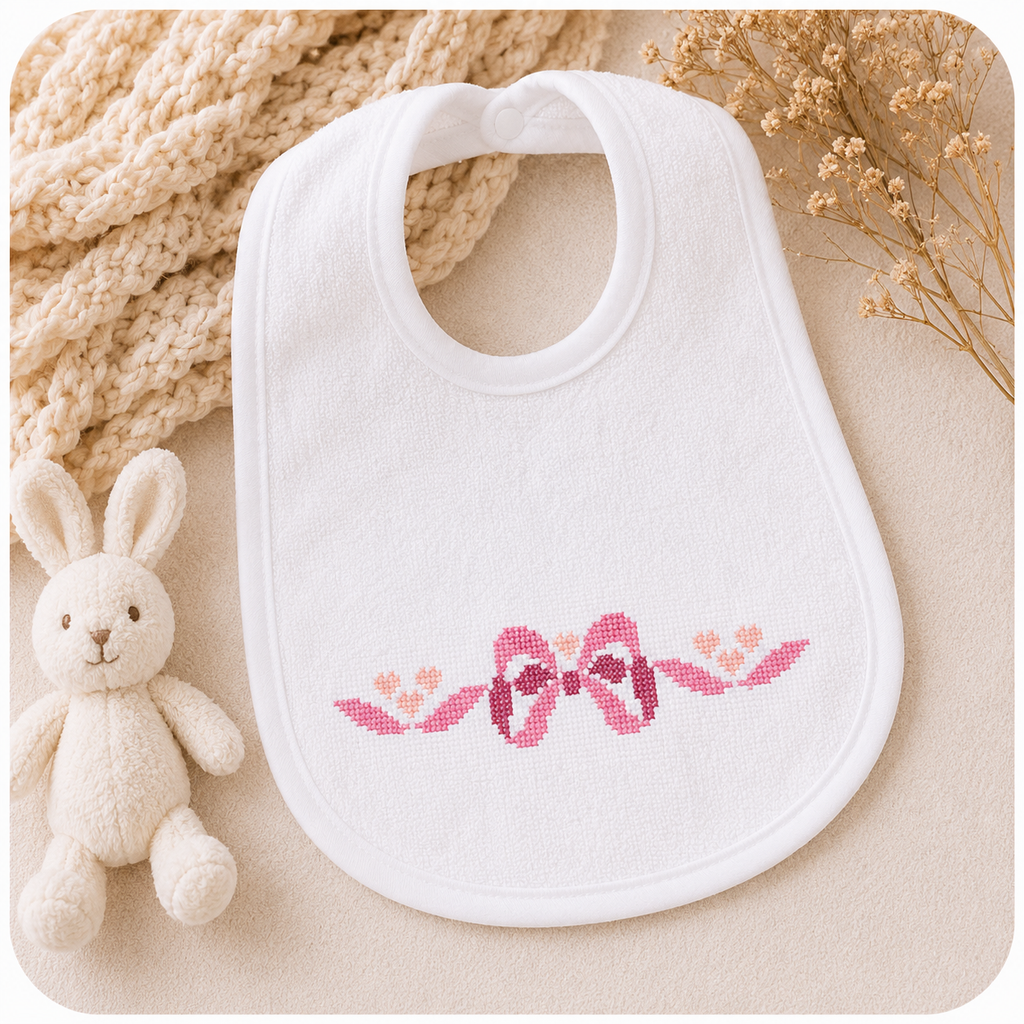 Baby Cross Stitch Border Bundle, 4 Nursery Patterns, Crib Sheet, Blanket, Bib, Onesie & Baby Linen Embroidery PDF