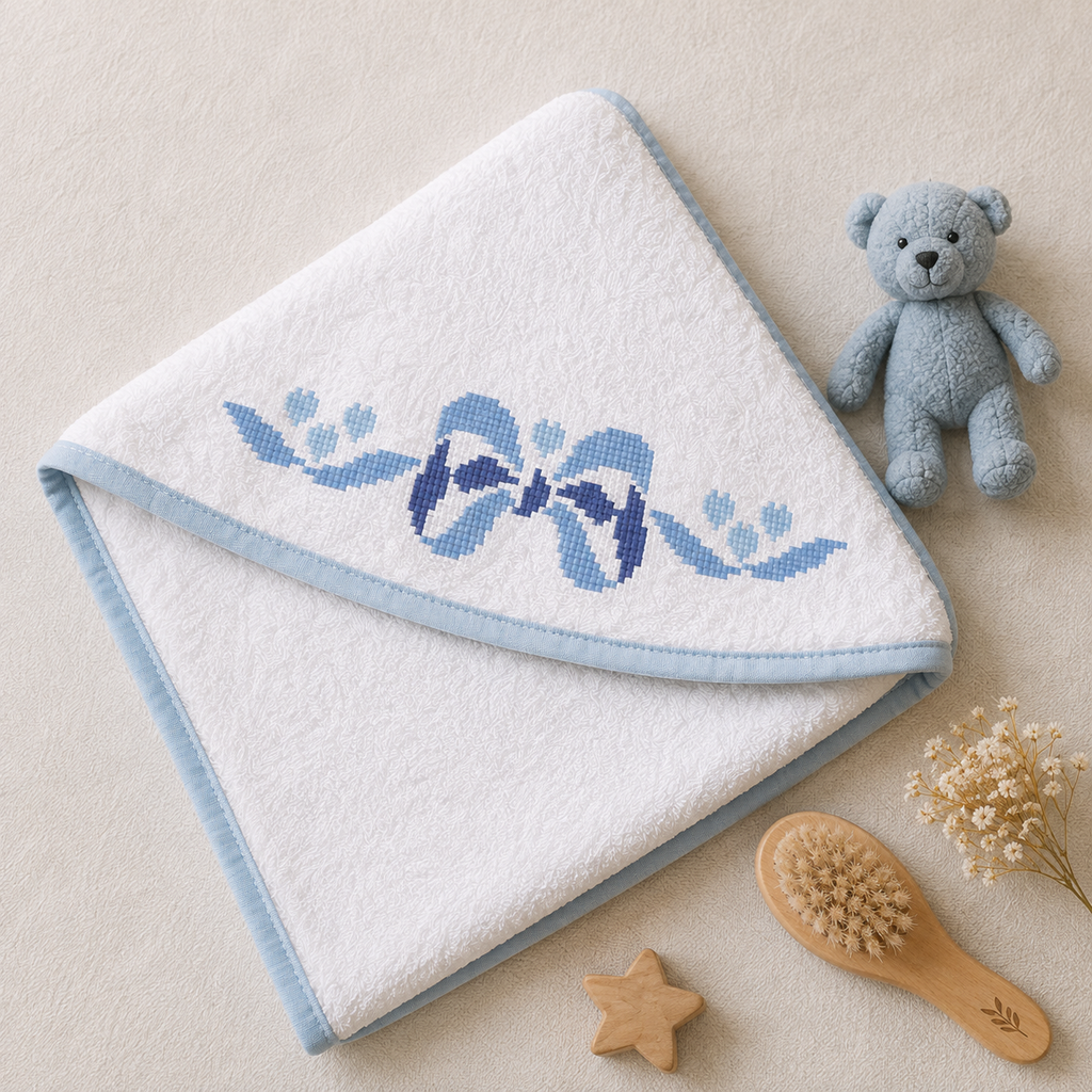 Baby Cross Stitch Border Bundle, 4 Nursery Patterns, Crib Sheet, Blanket, Bib, Onesie & Baby Linen Embroidery PDF