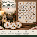 Stitch Through Advent 2026 – 26 Mini Cross Stitch Patterns & Devotional