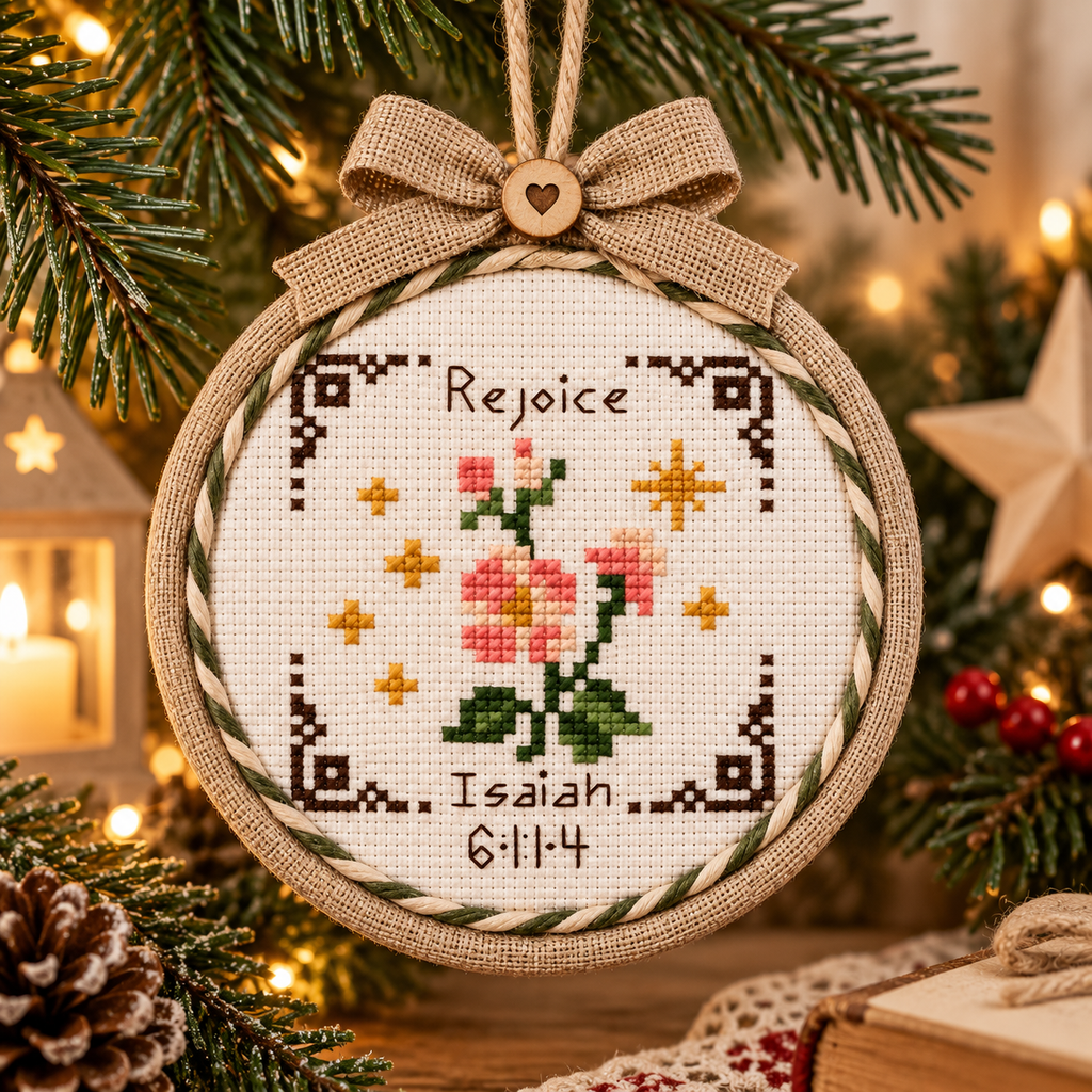 Stitch Through Advent 2026 – 26 Mini Cross Stitch Patterns & Devotional