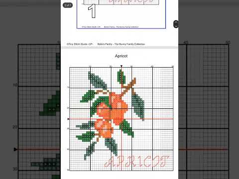 Apricot Cross Stitch Pattern