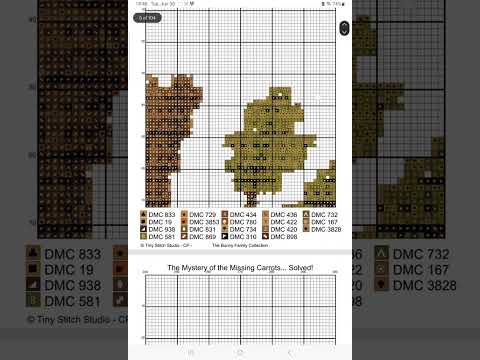 Secret Carrot Stash Cross Stitch Pattern