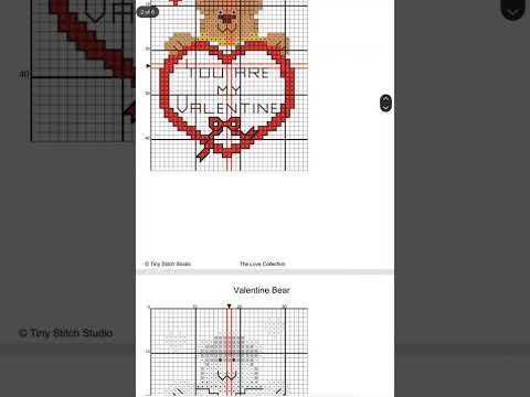 Valentine Bear Cross Stitch Pattern