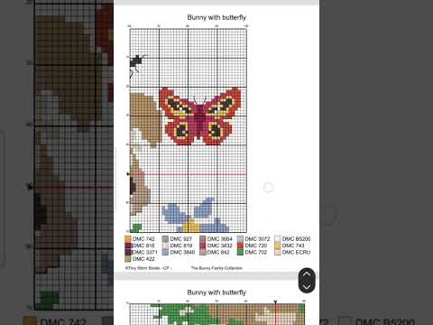 Baby Hase Kreuzstichmuster PDF | Waldszene | Kaninchen Kinderzimmerdeko | Frühlings Tier Stickerei | Sofort Download