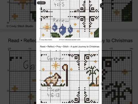 Stitch Through Advent 2026 – 26 Mini Cross Stitch Patterns & Devotional