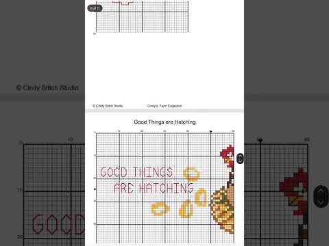 Good Things Are Hatching Hen Cross Stitch Pattern