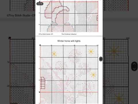 Winter Home with Lights Cross Stitch Pattern PDF, Snowman Christmas Scene, Cozy Winter Decor, Pattern Keeper, Immediate Download